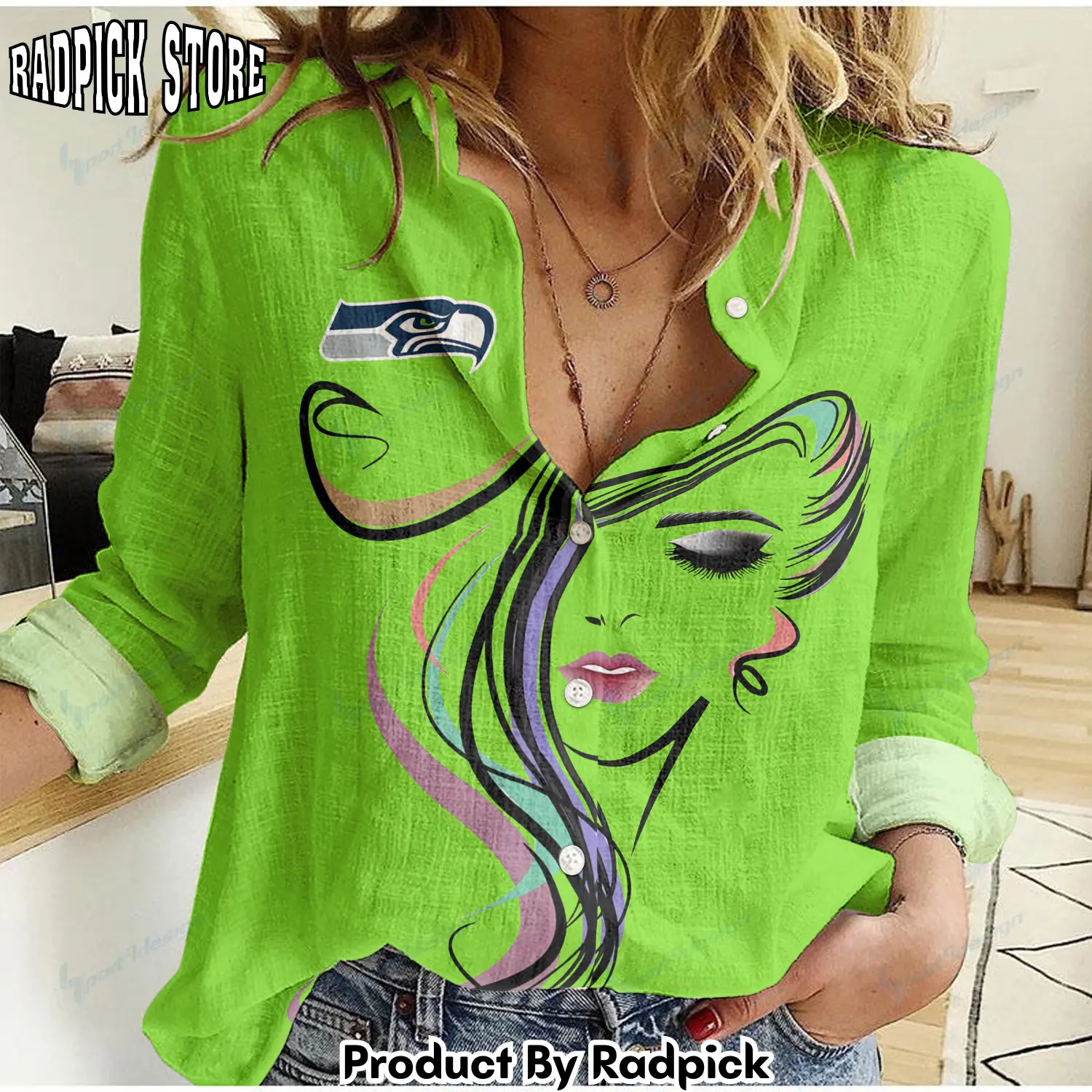 Radpick seattle seahawks woman shirt rp662153
